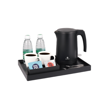 Super Hot Hotel Kettle Tray و 0.8L Stainsal Steel Electric Kettle 240V
