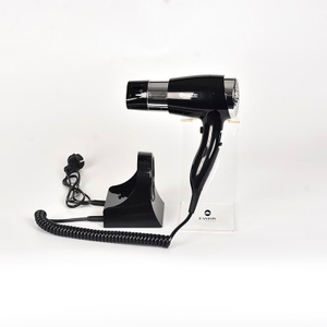 5 Star Hotel Black 1600W Professional Wall Mounting Hair Blower Dryer