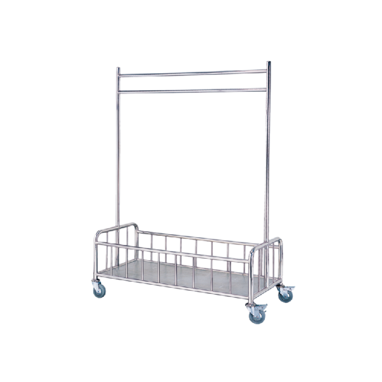 عربة غسيل متينة مصنوعة من الفولاذ المقاوم للصدأ للعمليات الفندقية توفر متانة لا مثيل لها