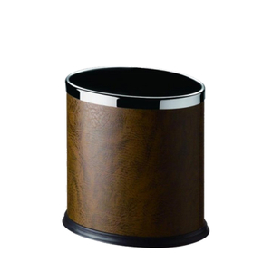 ES8016 Brown Leatherettetette 10l Room Hotel Dustbin Can
